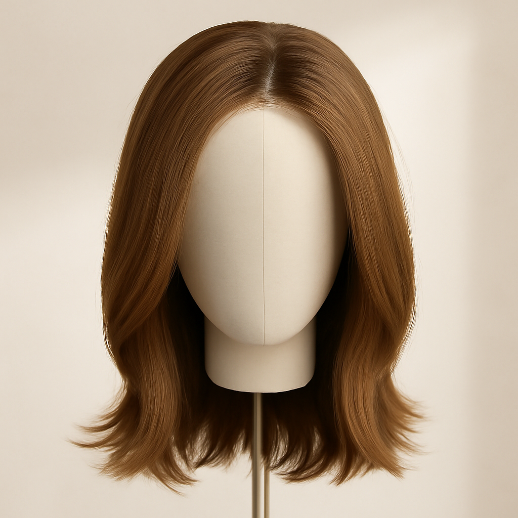 Prótese Capilar Feminina Caramel — vista frontal da prótese