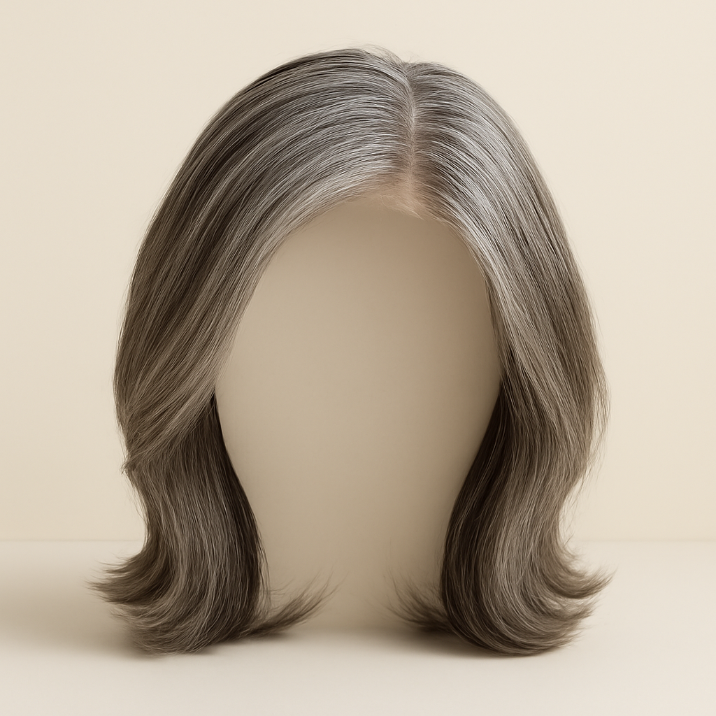 Prótese Capilar Feminina Pearl — vista frontal da prótese