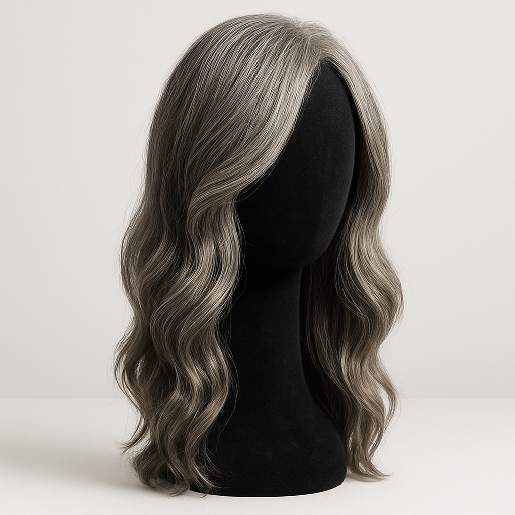 Prótese Capilar Feminina Pearl — Grisalho