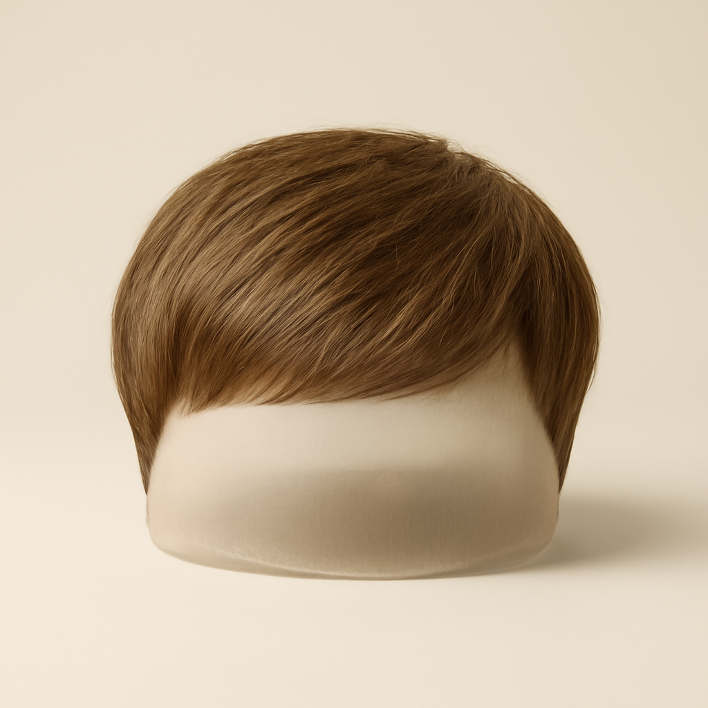 Prótese Capilar Masculina Light — vista frontal da prótese