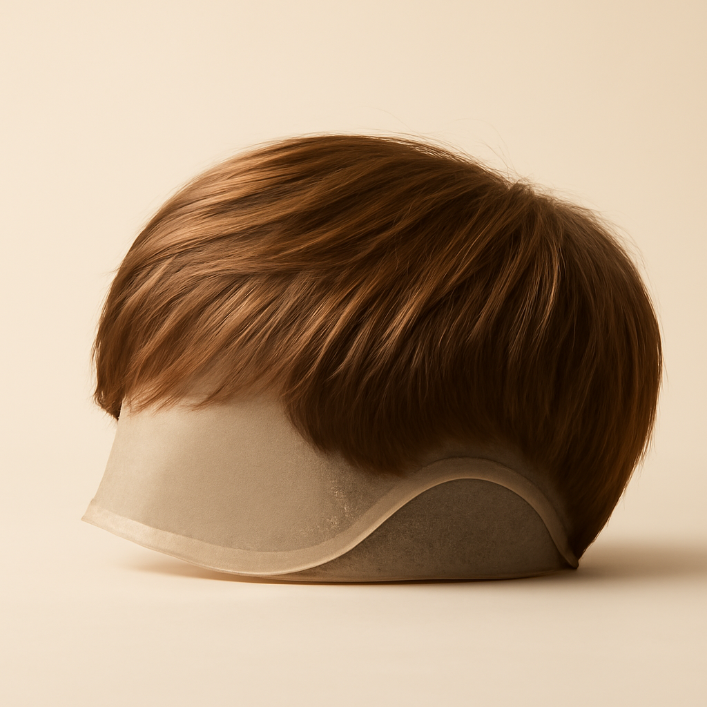 Prótese Capilar Masculina Light — vista lateral da prótese