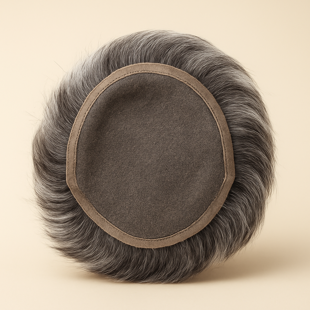 Prótese Capilar Masculina Platinum — base interna da prótese
