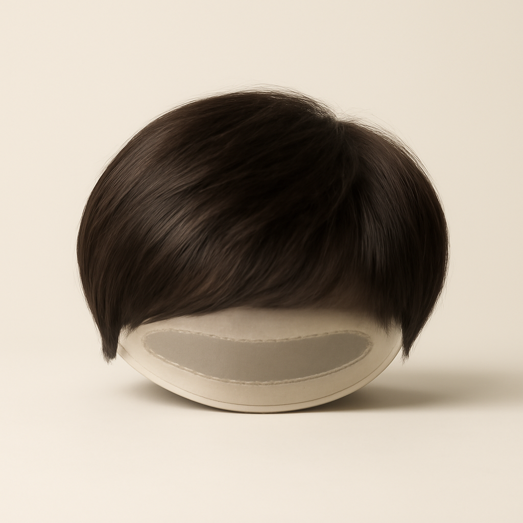 Prótese Capilar Masculina Wave — vista frontal da prótese
